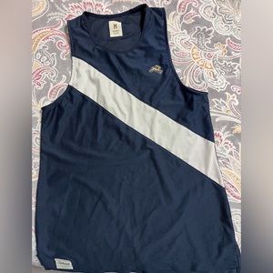 Tracksmith Van Cortland singlet for women, navy/ivory, like new